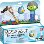 ANGRY BIRDS KNEX BLUE BIRD VS PIG T72045 PAK.4